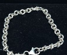 Vintage Sterling Silver Chain Bracelet 925 Hallmarked