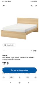 ikea malm double bed