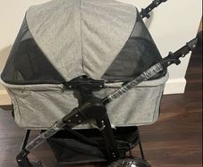 Brand new grey dog stroller