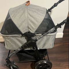 Brand new grey dog stroller