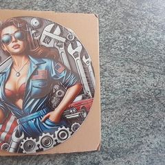 "Be a Fixer" with Tools & American Flag Metal Sign