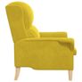 Armchair Yellow Velvet Image 5