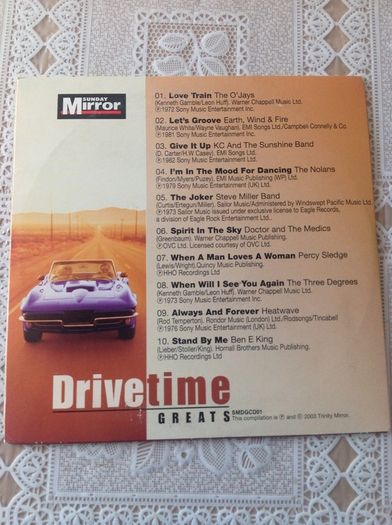 Drivetime Greats.  Compilation CD.