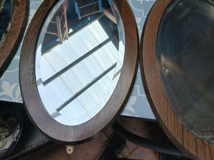 Oval wall mirrors
