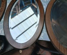 Oval wall mirrors
