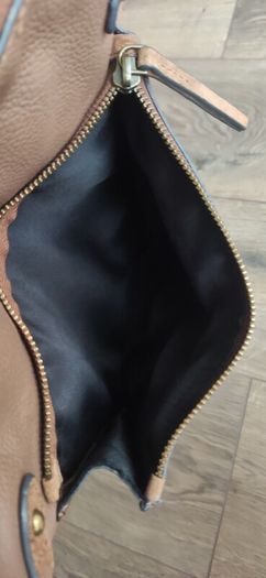 Next Tan Brown Genuine Leather Crossbody Bag