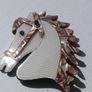 Vintage horse head brooch. Image 3