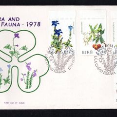 1978 Ireland Fauna & Flora Flowers Commemorative Stamps Illustrated Hibernian First Day Cover (FDC)