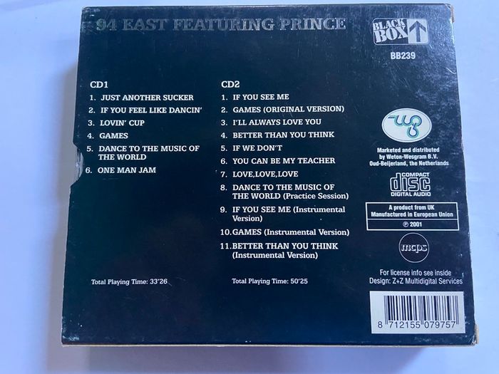 94 East Featuring Prince Just Another Sucker Double CD