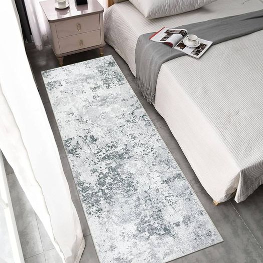 MULTIPLE SIZES AVAILABLE | Abstract Runner Rug for Hallways 65x240cm Extra Long Modern Rug Runners Faux Wool Bedroom Rug Floor Carpet Runner Non Shedding Throw Rugs for Bedroom