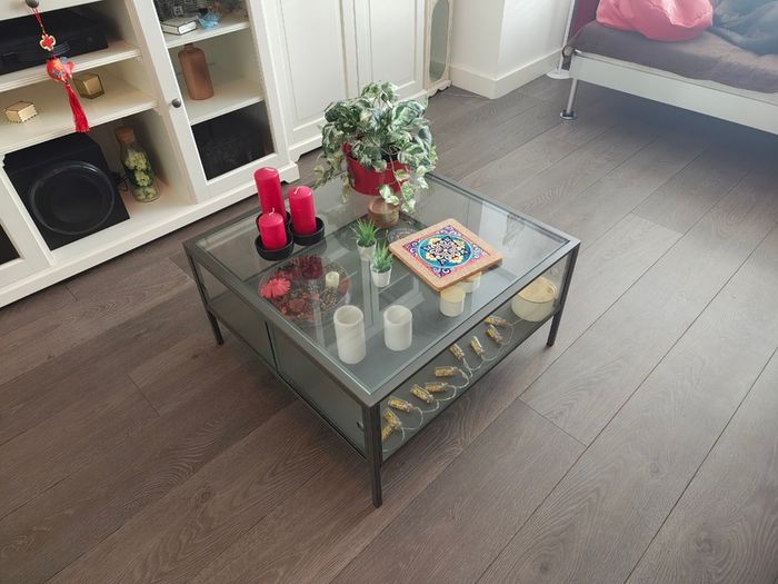 IKEA VITTSJO Coffee Table (black-brown/glass version)