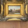 Antique paintings in gilt frame Image 2