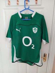 Vintage Ireland IRFU Puma Home Rugby Jersey size L