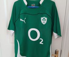 Vintage Ireland IRFU Puma Home Rugby Jersey size L