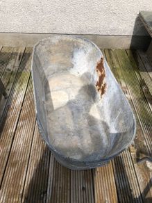 Vintage Galvanised Bath