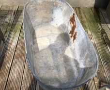 Vintage Galvanised Bath