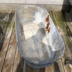 Vintage Galvanised Bath