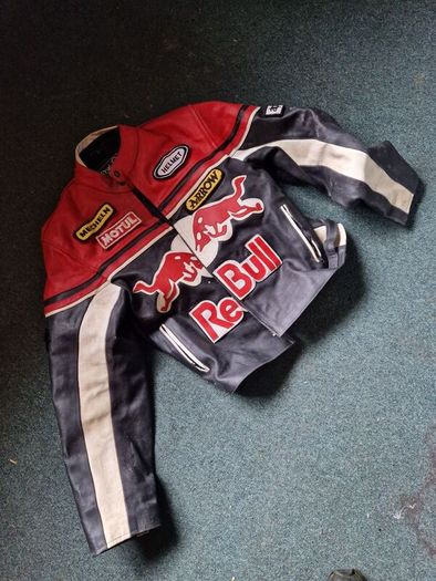 Red bull leather jacket