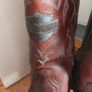 RARE Vintage Harley-Davidson Brown Leather Cowboy Boots Men's Size UK 10 Image 4