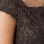Lila Calypso dark green fitted dress with lace. Image 8