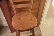 1 x Very Solid Wooden Kitchen Breakfast Bar - Island High Stool - Can Deliver