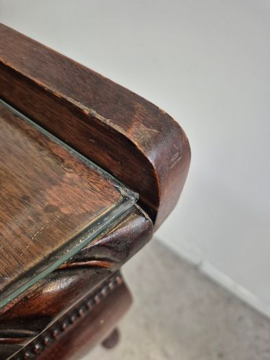 Vintage Half Moon Console Table