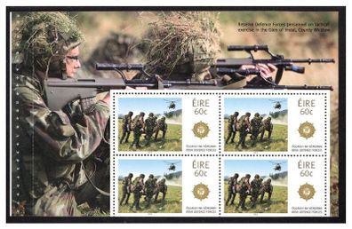 2013 Ireland Irish defence Forces Commemorative Stamp Booklet Pane featuring Rescue Team Mint Never Hinged (MNH). Hibernian HP225