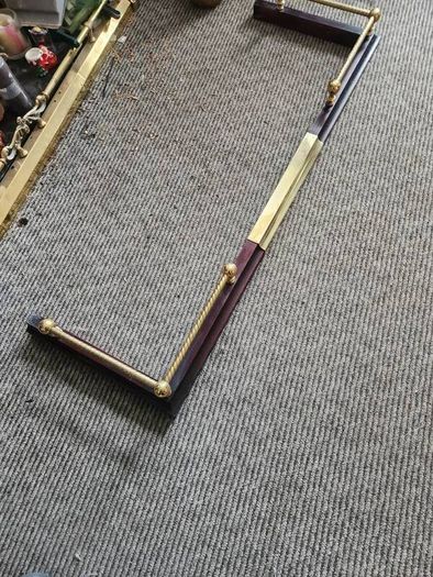 Extendable Brass and timber fire fender