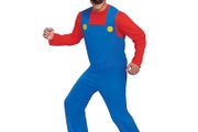 Super Mario Bros Brothers Costume Cosplay Fancy Dress Outfit Halloween Carnival Unisex Mens Women Adult Teens New with Hat and Mustache