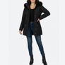 Black Winter Coat with Fur Trimmed Hood size 24 + matching hats, scarves & gloves available Image 4