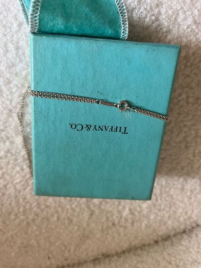 Tiffany double chain infinity choker necklace