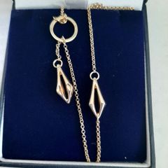 New 10kt gold pendant and chain