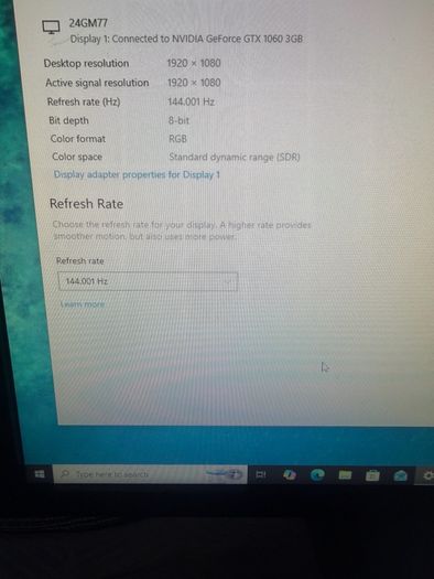 Desktop Pc + Gaming Monitor