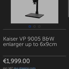 Kaiser Fototechnik VPM9005 6x9 B&W enlarger darkroom New In Box