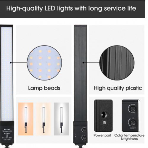 45111 2x 188 Led Photo Studio Dimmable Fill Light