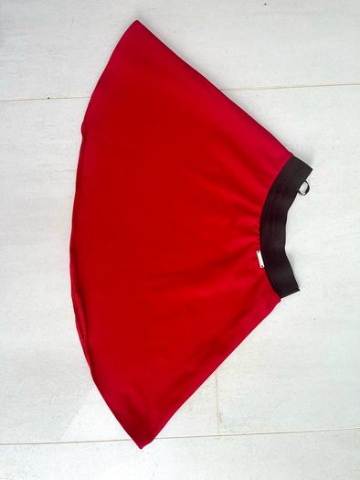 Girls skirt red with black elastic waist band