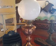 Vintage Copper Oil Lamp