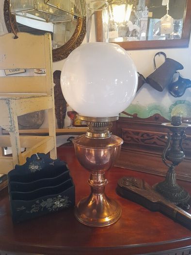 Vintage Copper Oil Lamp