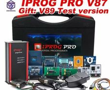 iprog Pro V87 Gift V89 Test with 11 Adapters