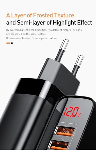 2 X Baseus QC 3.0 Dual USB Ports 18W Fast Wall Charger UK Plug (Brand New/Warranty)
