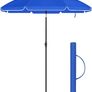 1.6 m Parasol, Beach Umbrella, UPF 50+, Sun Protection, Portable Octagonal Polyester Canopy, Fibreglass Ribs, Tilt Mechanism, Carry Bag, for Beach Garden Balcony Pool, Taupe MULTIPLE COLOURS AVAILABLE (FREE POSTAGE) Image 2