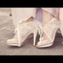 Wedding shoes. Harriet wilde. Medium height heal.  Size 5 Image 2