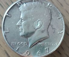1967 Half Dollar Silver Kennedy
