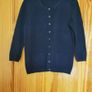 Women's navy cardigan Image 3