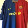 FC Barcelona Jersey.  Official Nike Mens Home Jersey Season 2008-2009. Original From The Time. Not A Modern Remake. Image 3