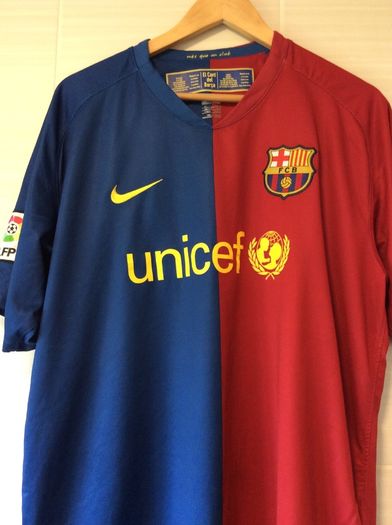 FC Barcelona Jersey.  Official Nike Mens Home Jersey Season 2008-2009. Original From The Time. Not A Modern Remake.