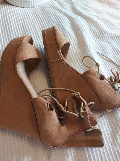Camel Suede Sandals