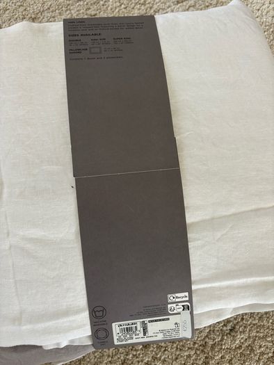 Brand New M&S Kelly Hoppen Super King Linen Bedset