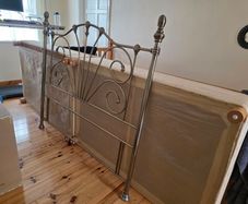free kingsize divan bed base and headboard