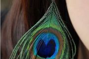 Classy Peacock Feather Earrings